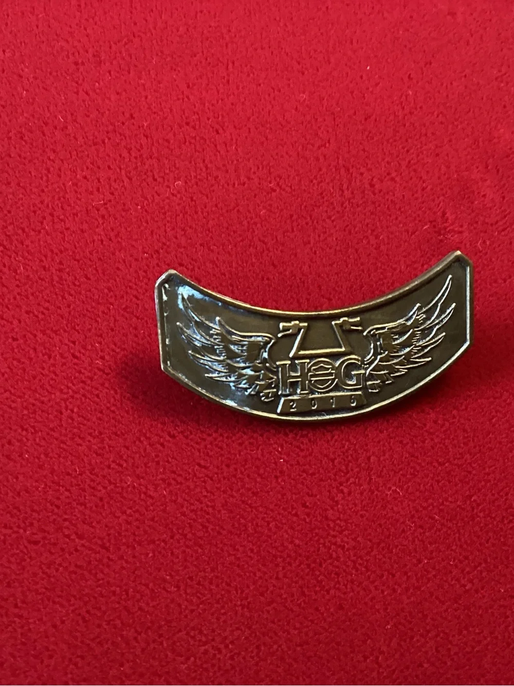 Harley-Davidson Winged HOG Pin - Black and Silver 2016